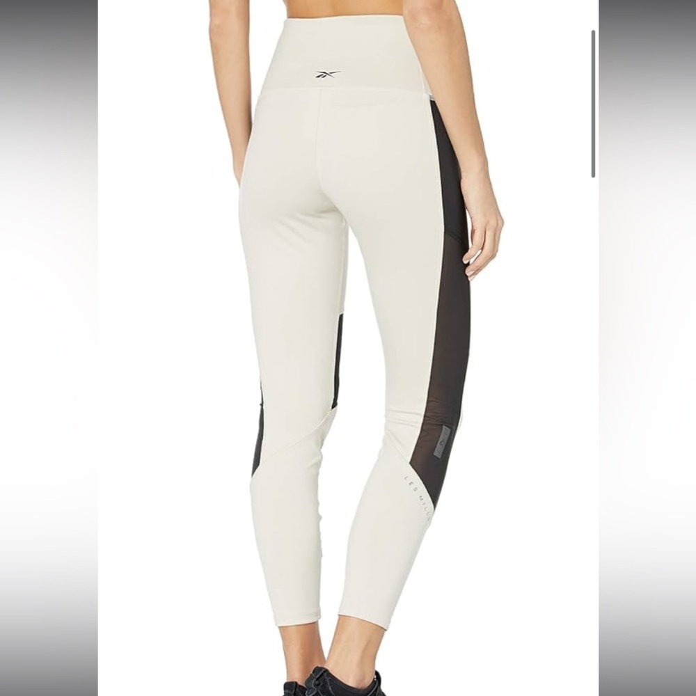 Reebok les mills collab leggings mesh tech activewear workout yoga outdoor